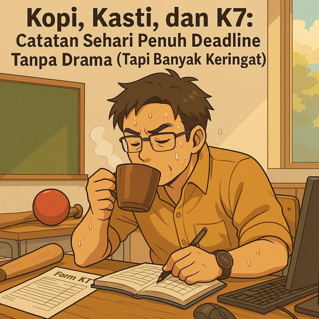 Kopi, Kasti, dan K7: Catatan Sehari Penuh Deadline Tanpa Drama