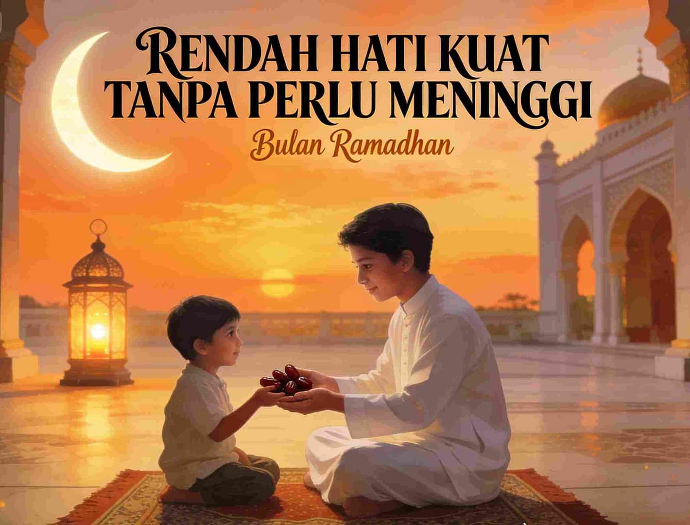 Tema 13 Ramadhan, RENDAH HATI: KUAT TANPA PERLU MENINGGI